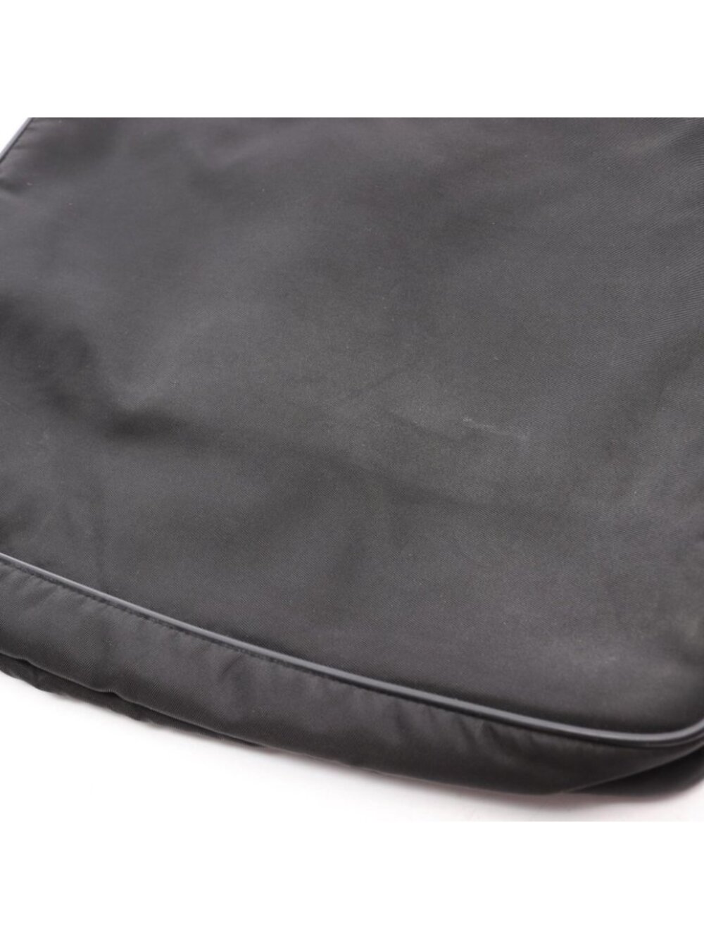 Prada Shoulder Bag Viaggio Black Nylon Saffiano Leather Triangle Logo Messenger - Picture 12 of 13